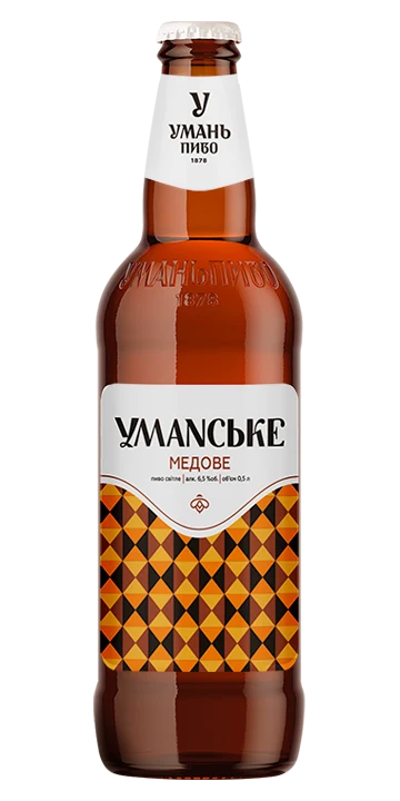Умань пиво "Медове 2002" 0.5л скло
